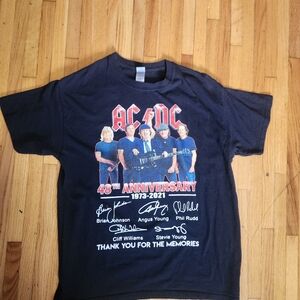 AC/DC Black 48th Anniversary Tee
